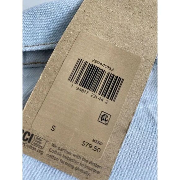 Levi’s Women’s 29944153 Embroidered Ex Boyfriend Jean Denim Trucker Jacket Sz S - Picture 4 of 11
